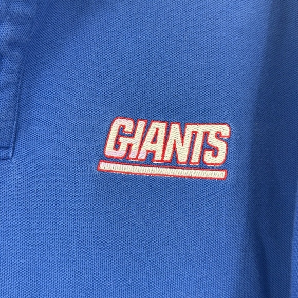 New York Giants Vintage Polo Shirt Blue Red Football NFL NY Size XL - Picture 2 of 7
